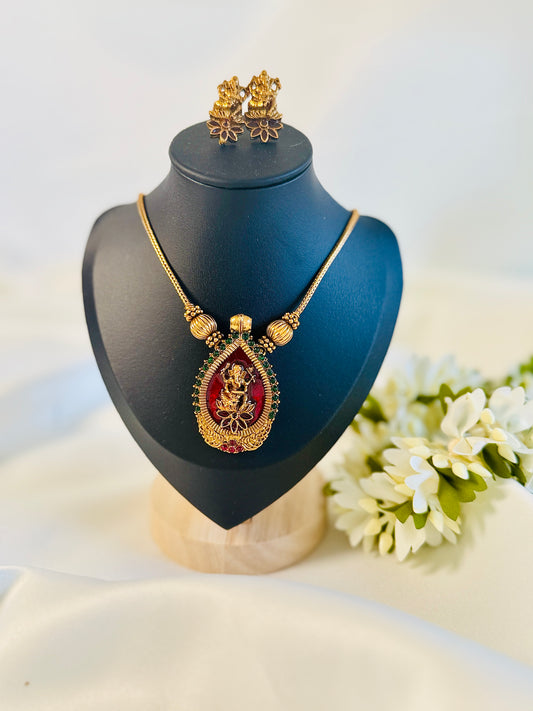 QJ160- Lekshmi Gopi Pendant Necklace