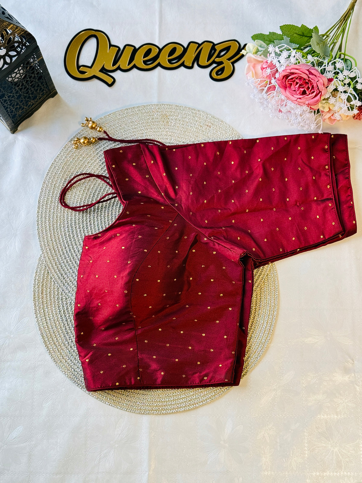 Semi Silk Dark Maroon Blouse – view 3 of 3