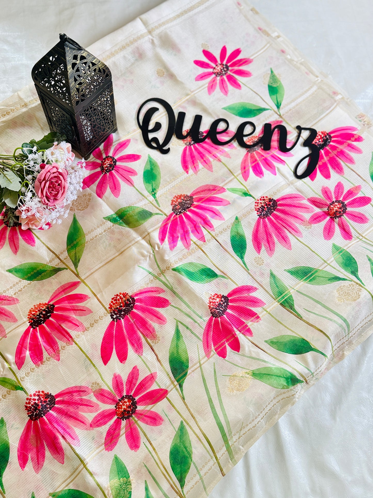 SS350- Premium Chanderi Printed Saree