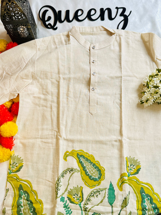 QM103-Mens Short Kurta