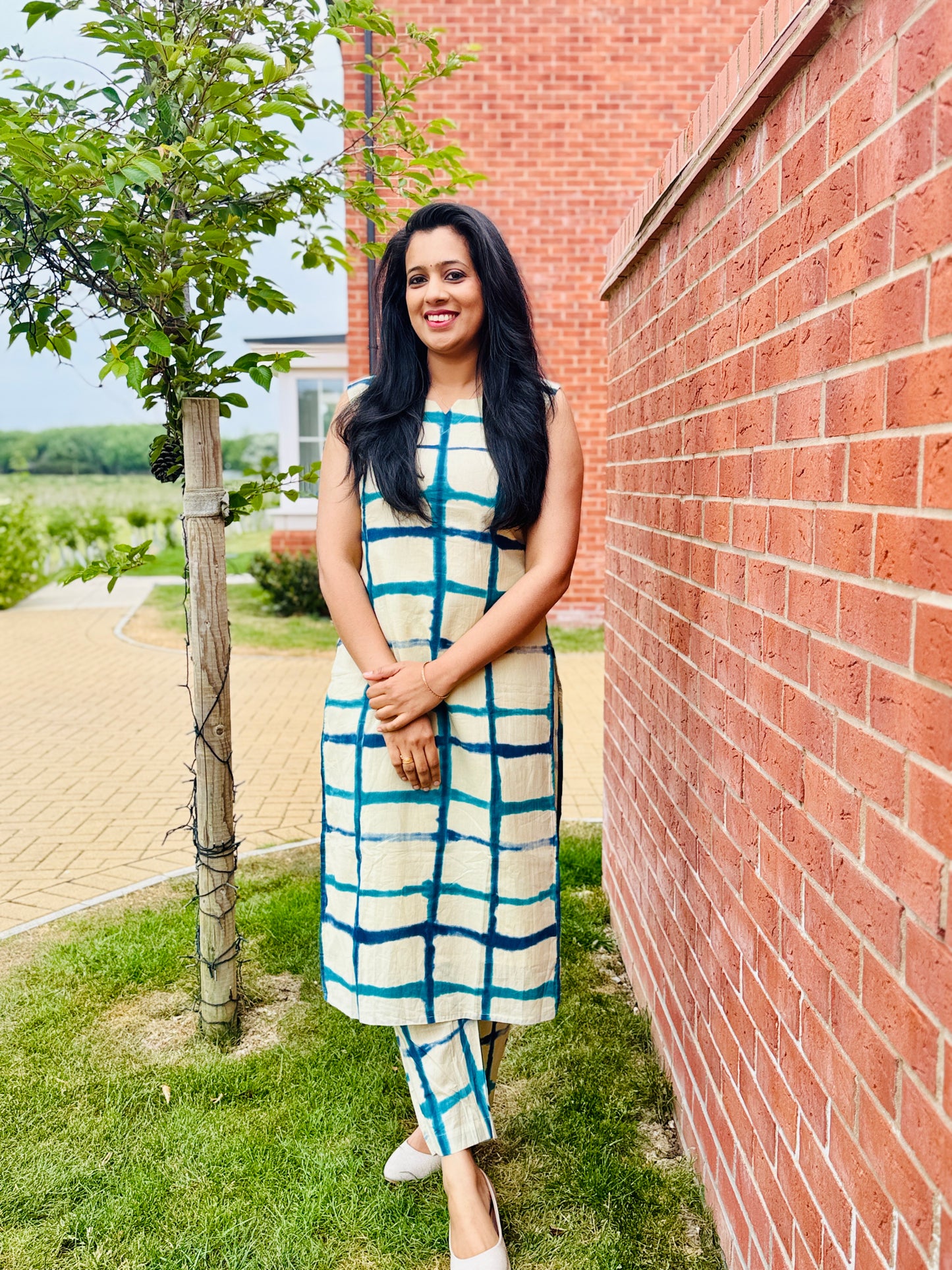 QS435-Sleeveless Tie & Dye Coord Set
