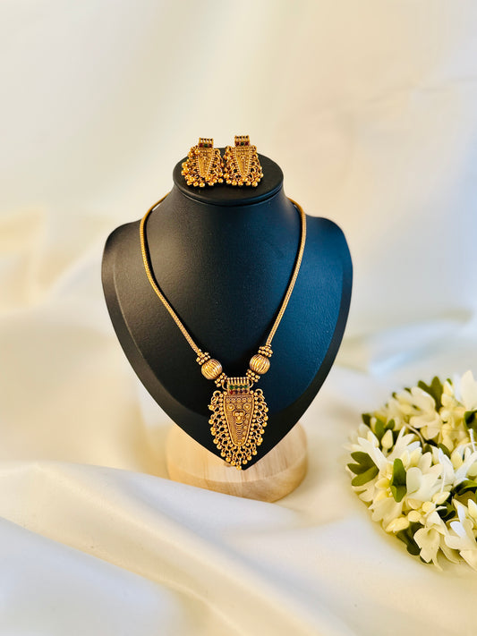QJ142-Nettipattam Pendant Necklace