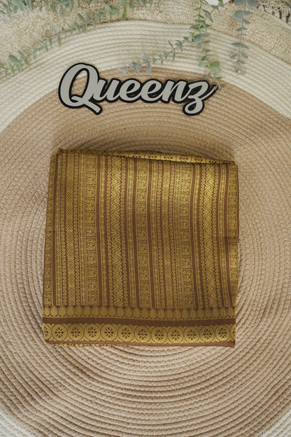 Mysore Silk Antique  Gold Weaved Saree