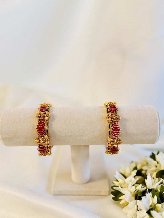 QJ149-Lotus Lekshmi Bangles