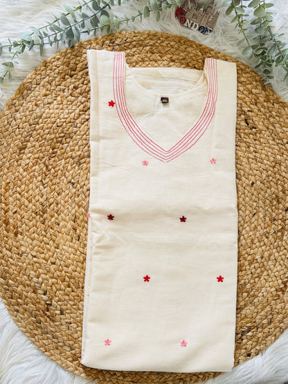 Kora Cotton Slitted Kurta