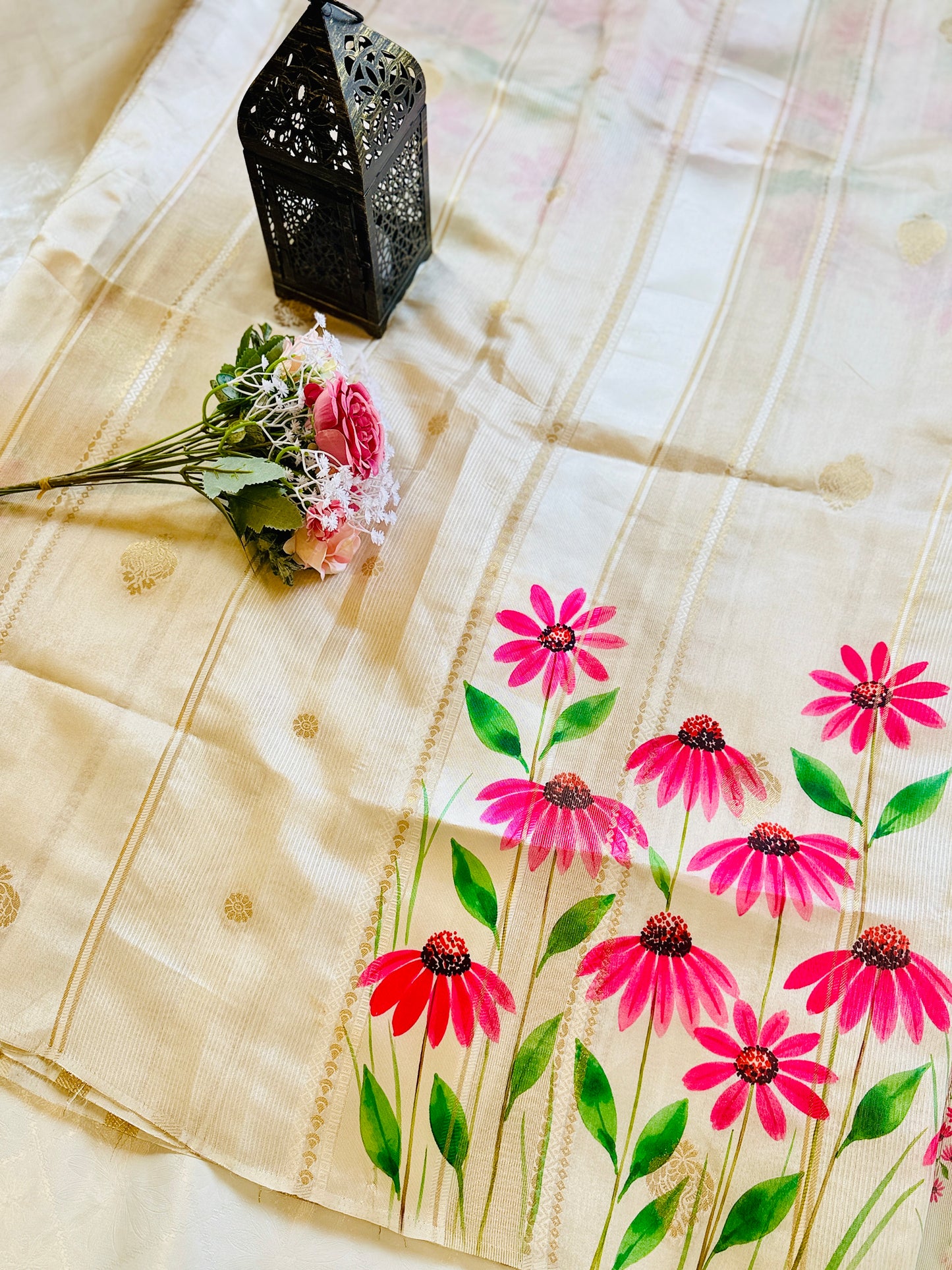 SS350- Premium Chanderi Printed Saree