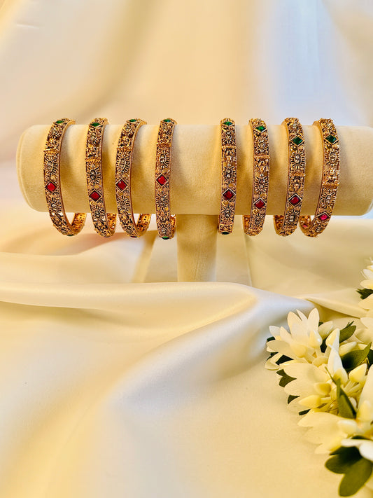 QJ123- Thin Lekshmi Bangles