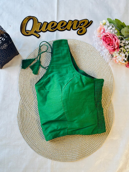 Flexi Fit Green Sleeveless Blouse