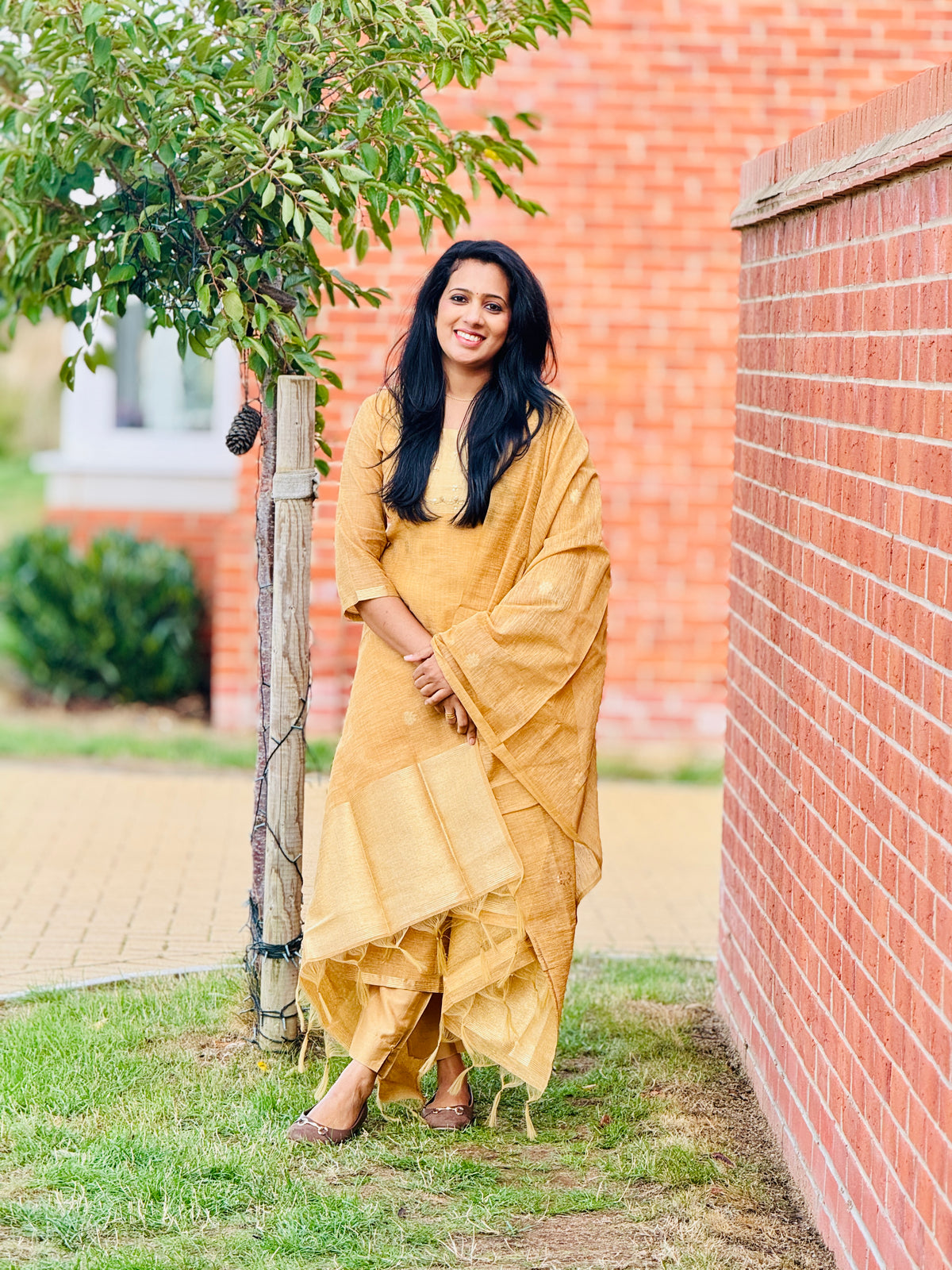 Golden Jamdhani Partywear Salwar – view 5 of 5