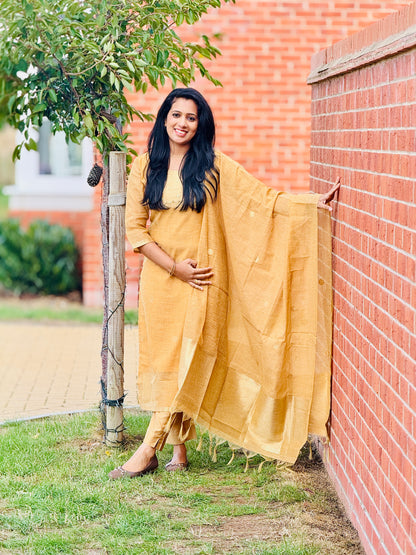 Golden Jamdhani Partywear Salwar – view 3 of 5