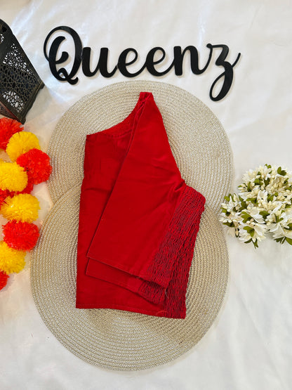 QB131 - Cotton Flexi Fit Plain Blouse