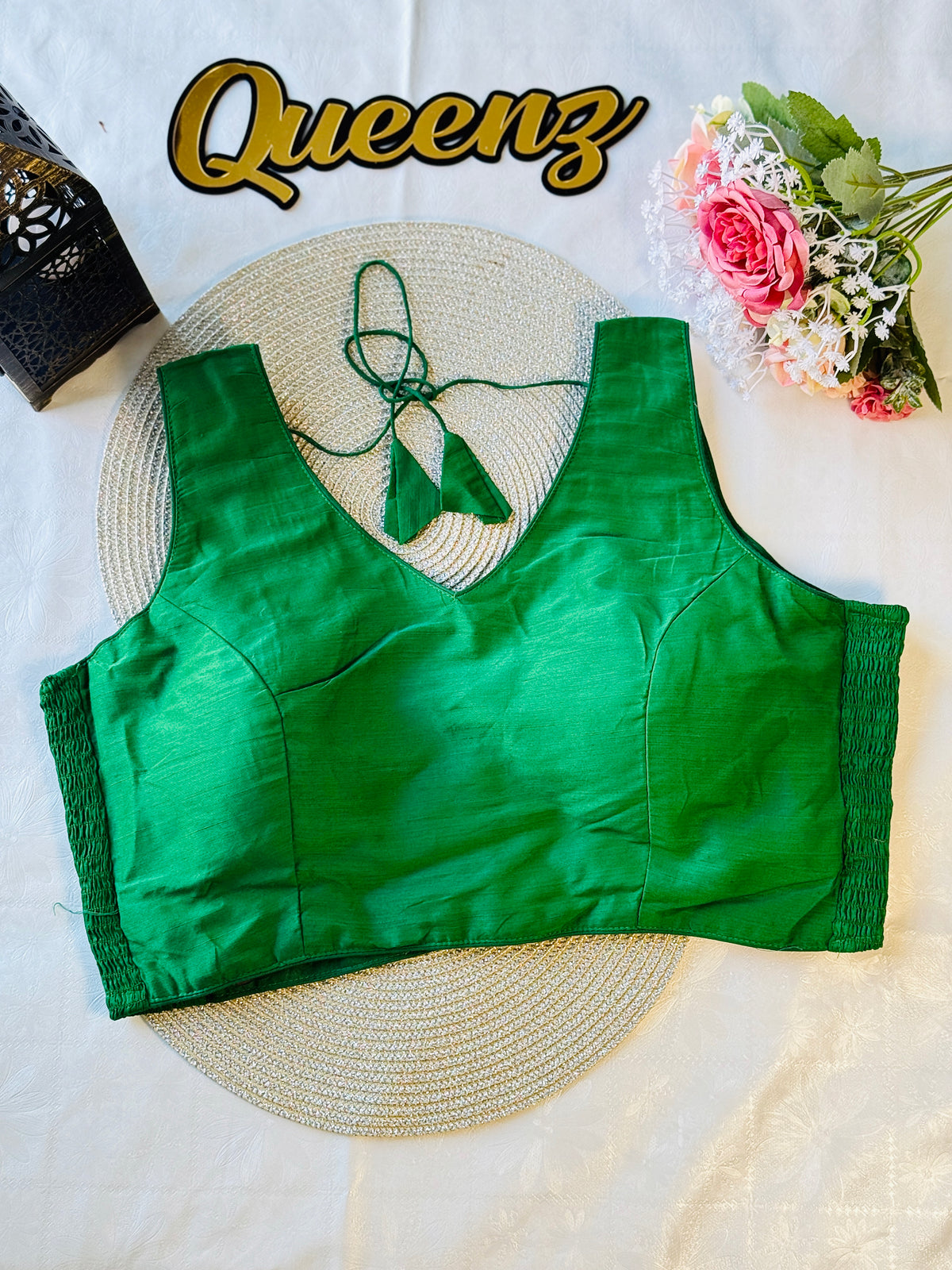 Flexi Fit Green Sleeveless Blouse