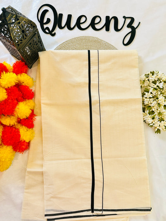 SS313 Black Puliyilakkara Kerala Saree