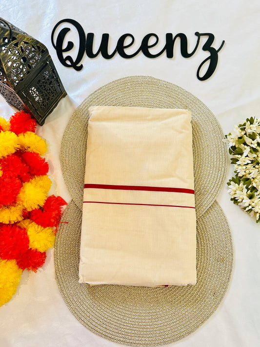 SS312 Red Puliyilakkara Saree