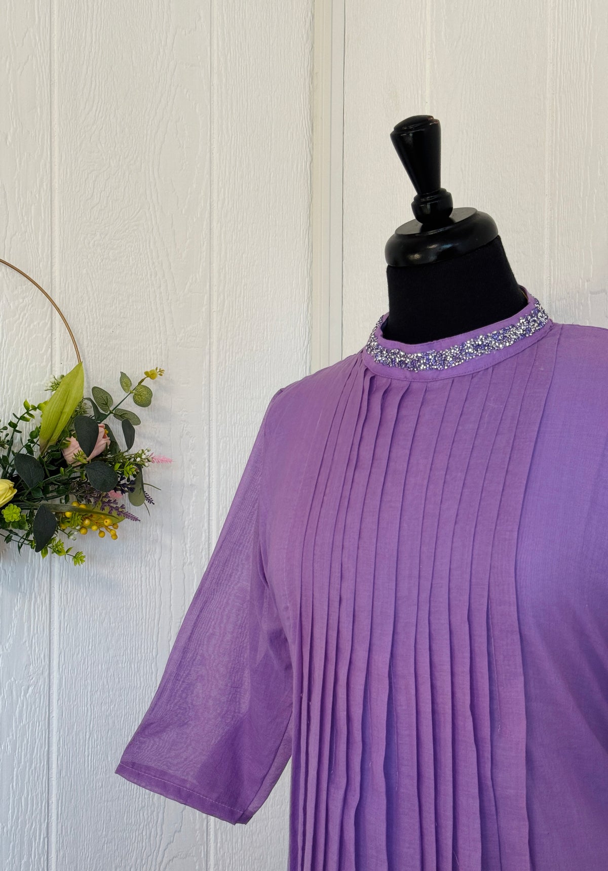 Lavender Frock Kurta
