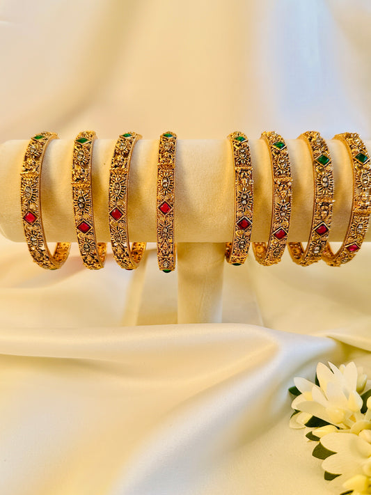 QJ123- Thin Lekshmi Bangles