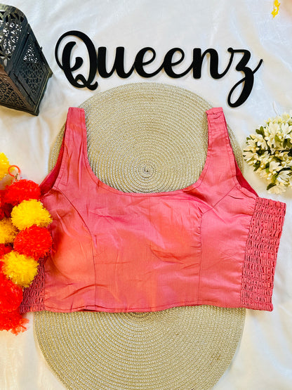 QB132- Cotton Flexi Fit Plain Blouse Sleeveless Blouse