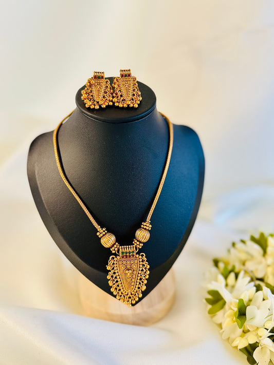 QJ142-Nettipattam Pendant Necklace