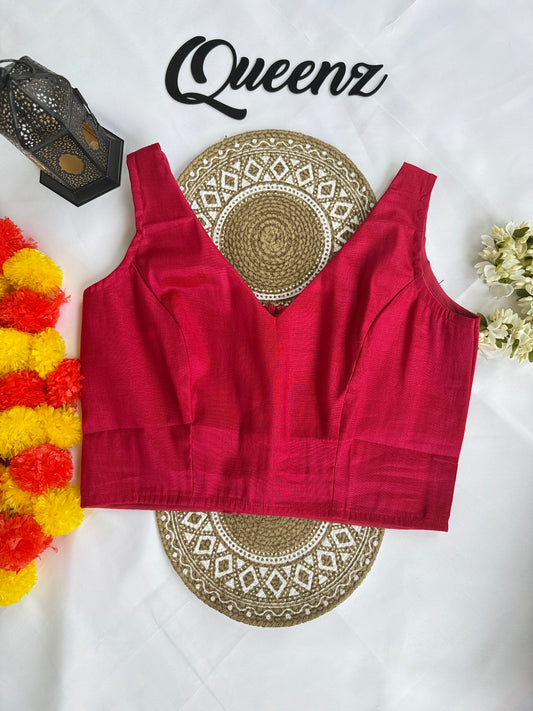 QB140-Rani Pink Sleeveless Blouse