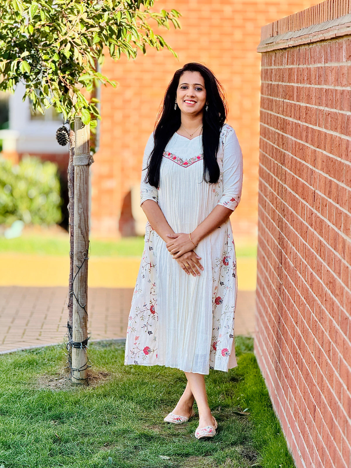 Premium Off White Handworked Kurta