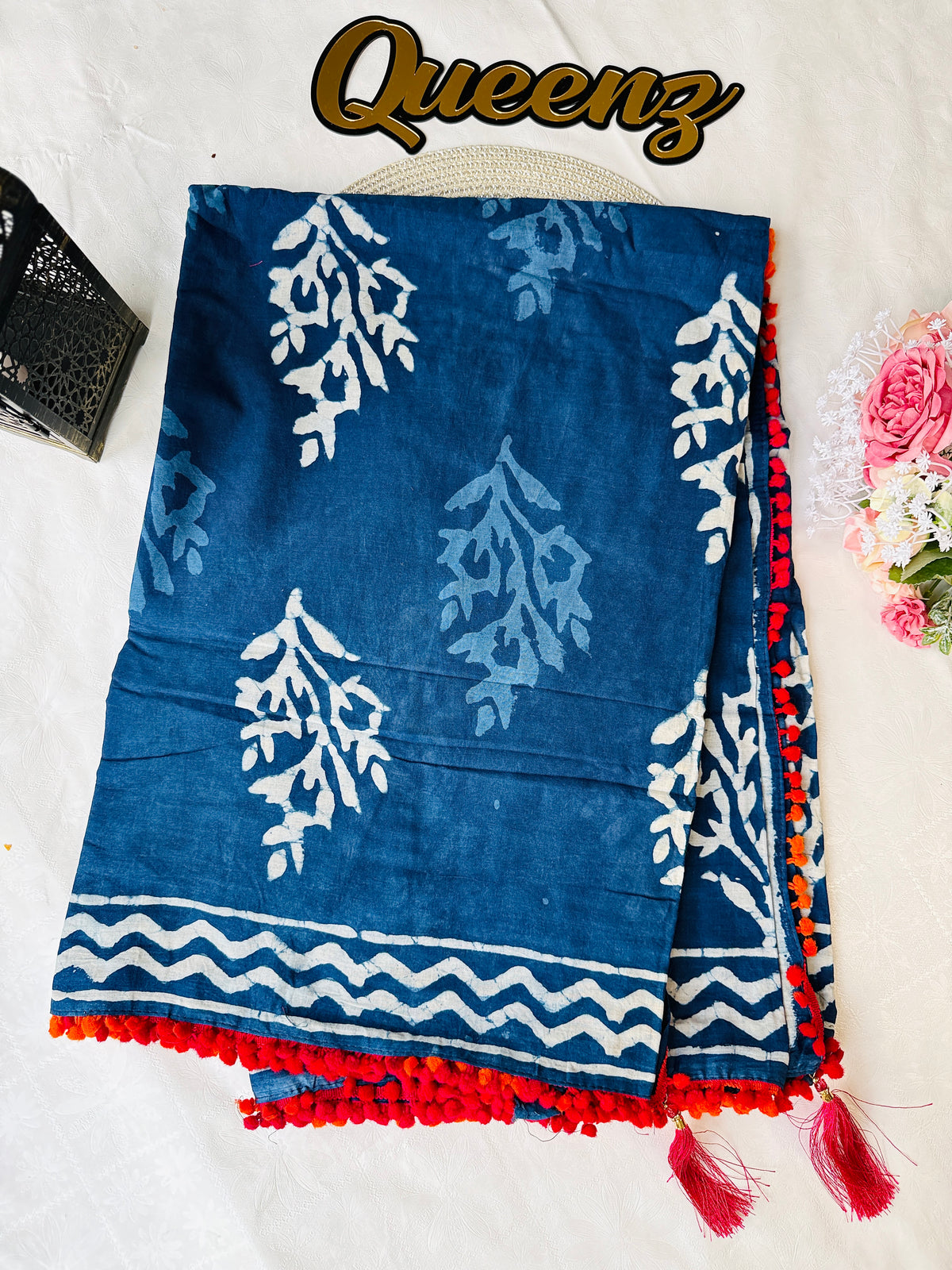 Indigo Soft Cotton Saree – view 2 of 2