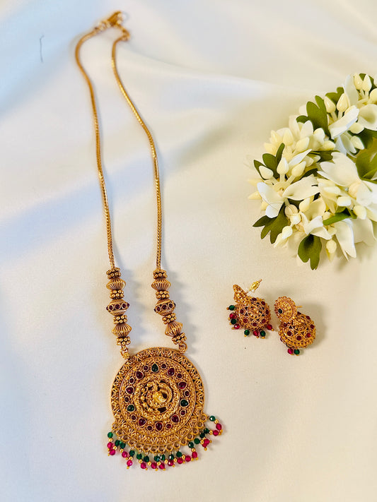 QJ159- Peacock Pendant Necklace
