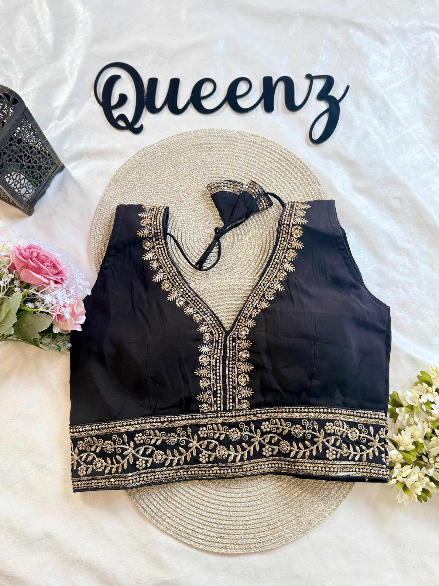 QB108- Roman Silk Sleeveless Blouse