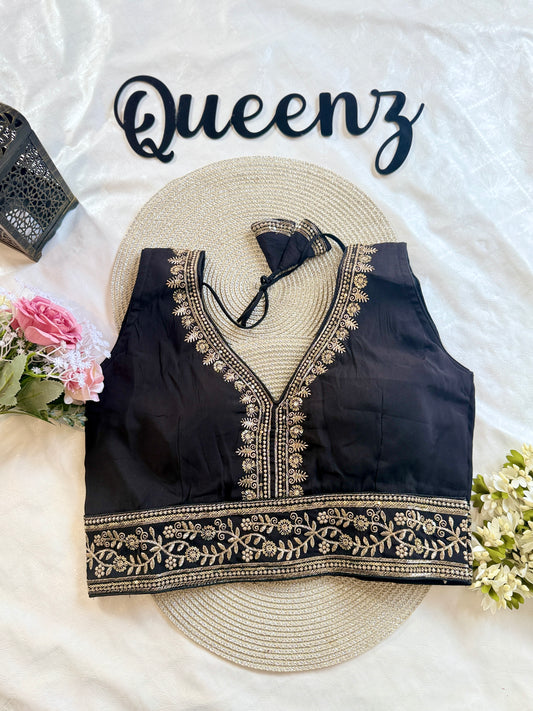 QB108- Roman Silk Sleeveless Blouse