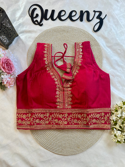 QB108- Roman Silk Sleeveless Blouse