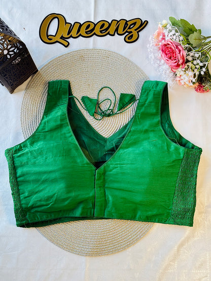 Flexi Fit Green Sleeveless Blouse