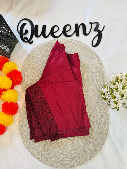 QB131 - Cotton Flexi Fit Plain Blouse