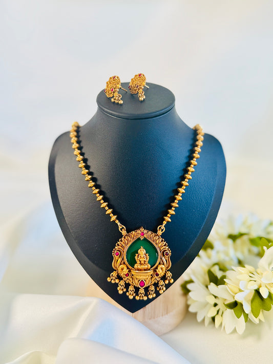 QJ164-Saraswathi Pendant Necklace