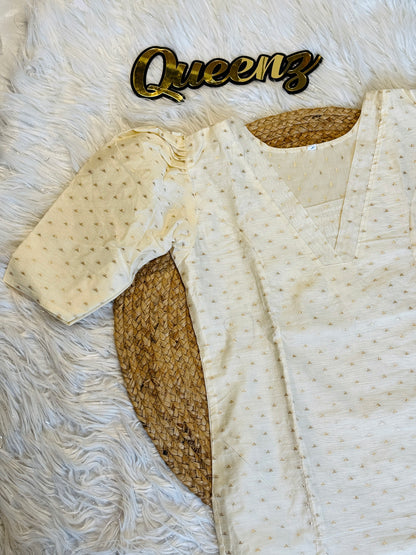 Offwhite Chanderi Coordset