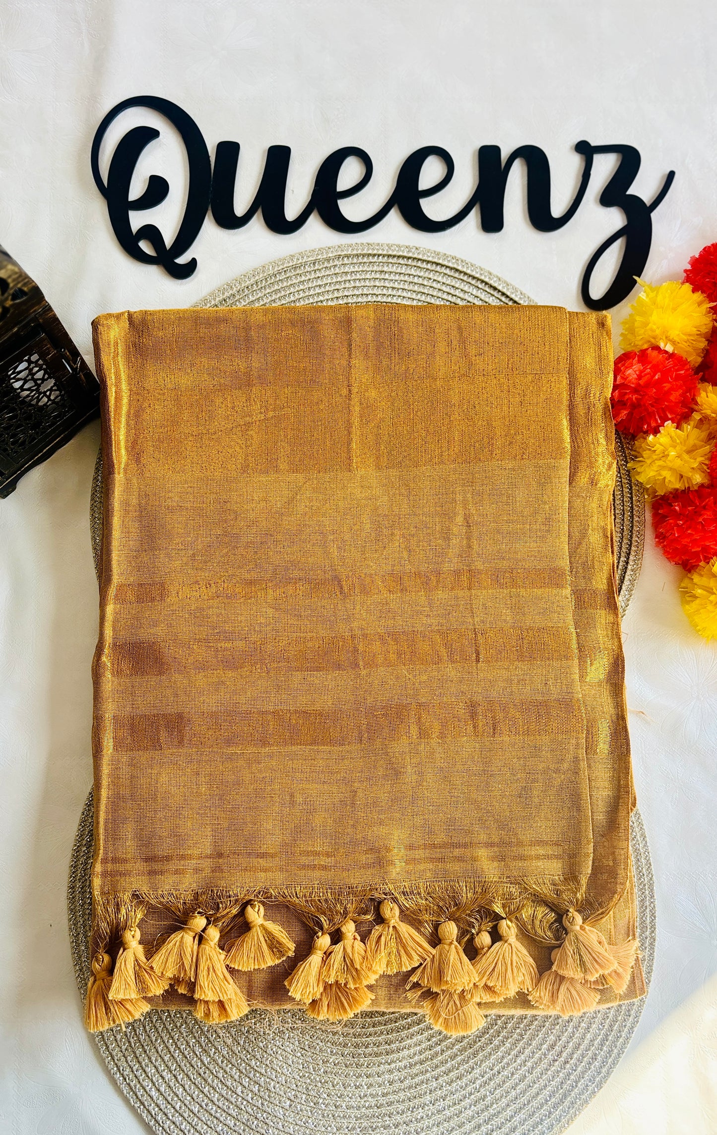 SS328B- Mul tissue Zari Border Saree