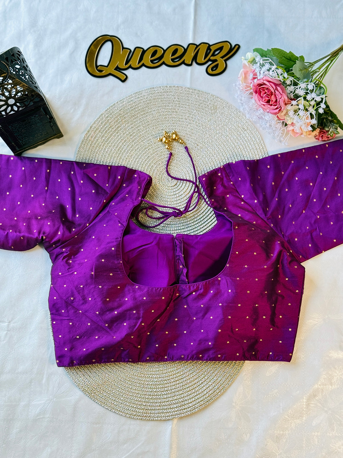 Semi Silk Purple Blouse – view 2 of 3