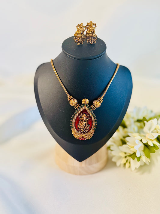 QJ160- Lekshmi Gopi Pendant Necklace