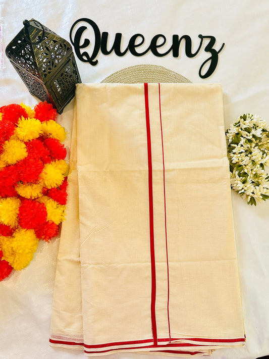 SS312 Red Puliyilakkara Saree