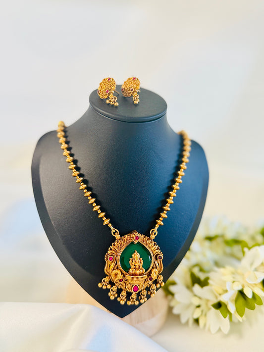 QJ164-Saraswathi Pendant Necklace