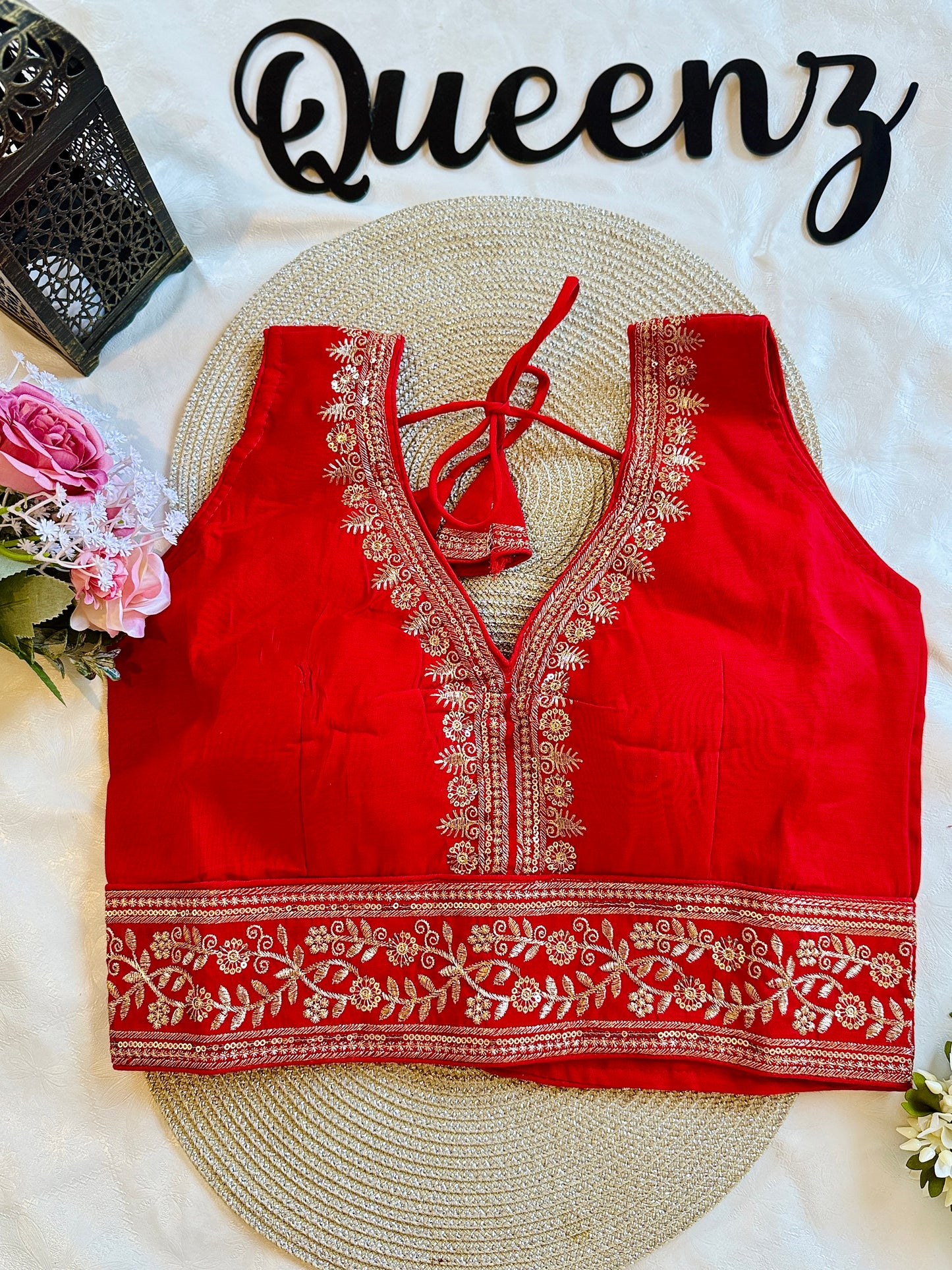 QB108- Roman Silk Sleeveless Blouse