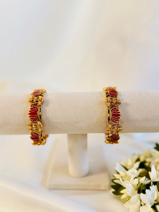 QJ149-Lotus Lekshmi Bangles