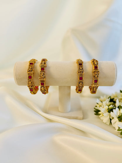 QJ150- Lekshmi Ruby Bangles