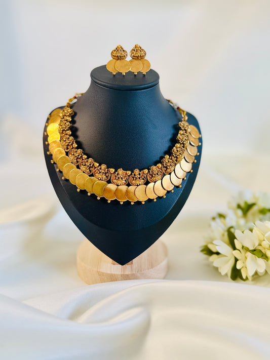 QJ173- Lekshmi Coin Necklace