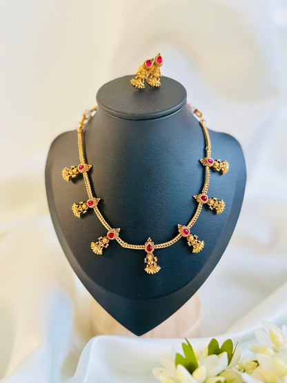 QJ126- Small Lekshmi Necklace
