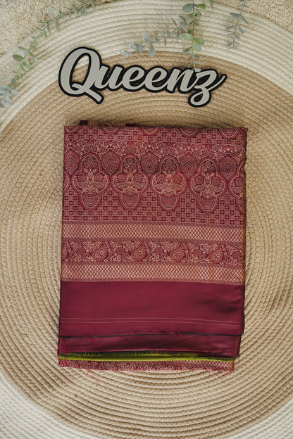Gram Green Soft Silk Saree