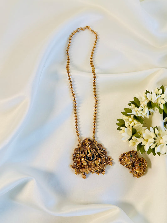 QJ166-Ganapathi Pendant Necklace