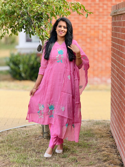Pink Mul Chanderi Salwar Set – view 3 of 3