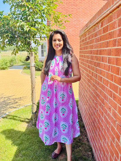 QS717- Baby Pink Cotton Kurta