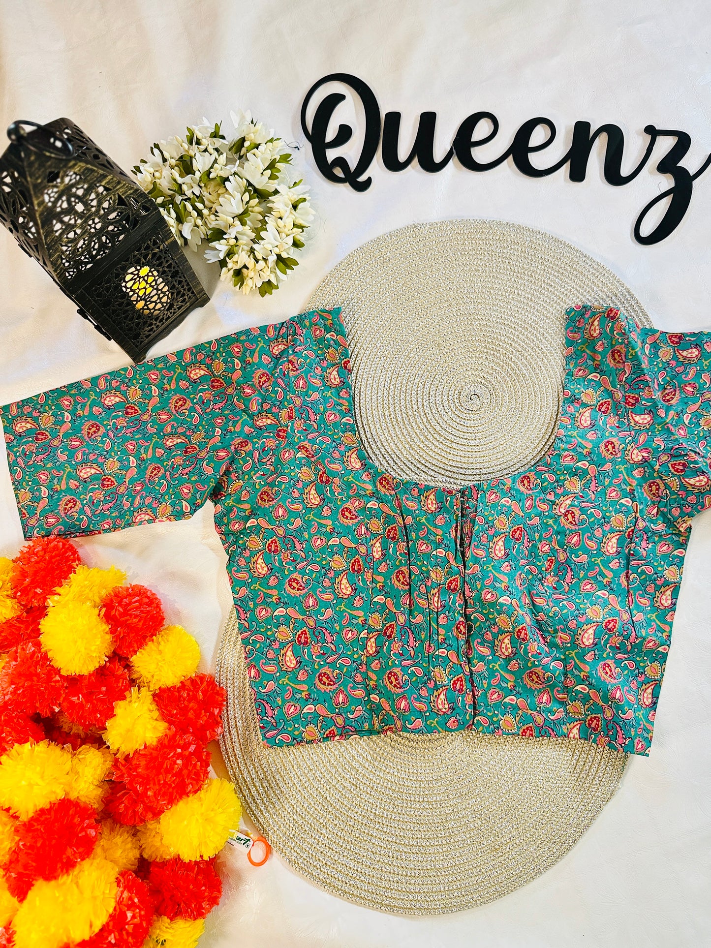 QB068- Cotton Printed Blouse