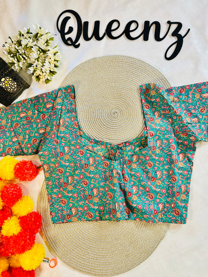 QB068- Cotton Printed Blouse