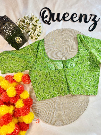 QB069- Cotton Printed Blouse